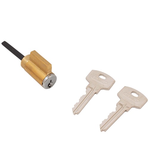 Dormakaba 6EQ D 6 KW 2 626 QDB200 Cylinder for all Stanley QDB Deadbolts KW 6-pin Keyway - Satin Chrome