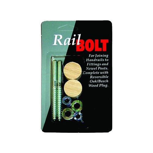 Rail Bolt Rail To Newel Post Fastener - pack of 2