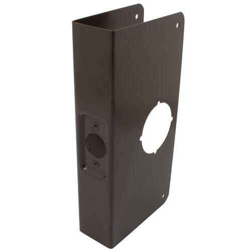 2-3/4" Backset 1-3/4" Door 4-1/4" x 9" Wrap Around Plate with Recessed Latch Area - Oil-Rubbed Bronze