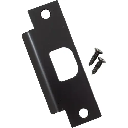 4-7/8" x 1-1/4" ASA Commercial Strike with Extended Width Latch Bolt Hole - Black