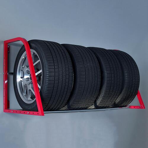 TireLoft Wall Mounted Multi-Tire Storage - Red