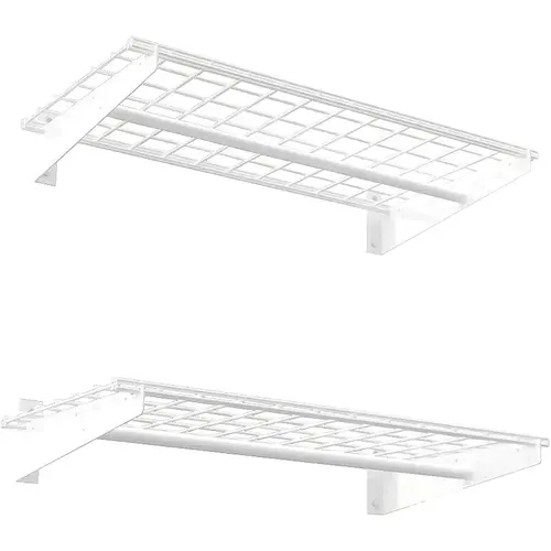 36" x 18" Wall Storage System - pack of 2 - White