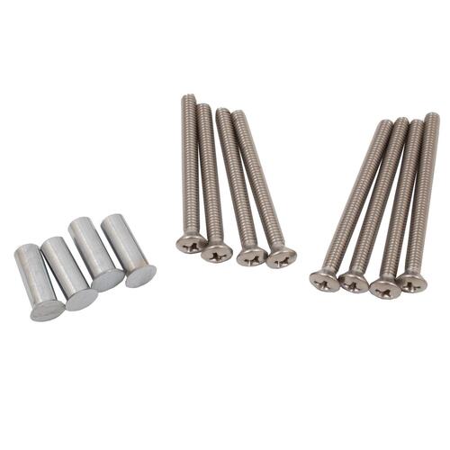 Steel Sex Bolts for Letter Box Plates Satin Chrome Finish