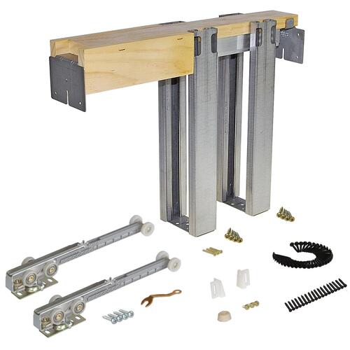 3' x 6' 8" Heavy-Duty Pocket Door Frame with 2-Soft Close Assemblies