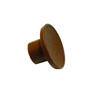 Johnson Hardware 33PLBG 1-3/4" Plastic Knob - Brown