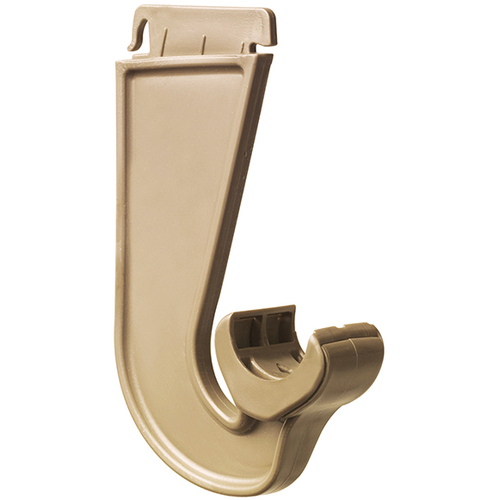 Snap-In Closet Pole Hook - Satin Gold