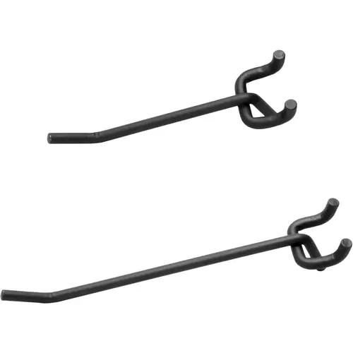 Single Peg Hook Set - pack of 4 - Black