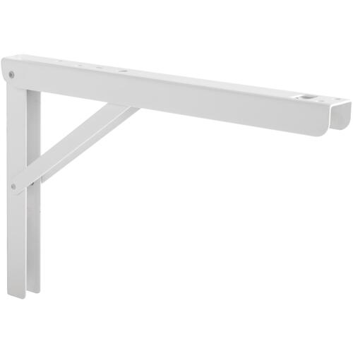 12" Adjustable L Bracket - White