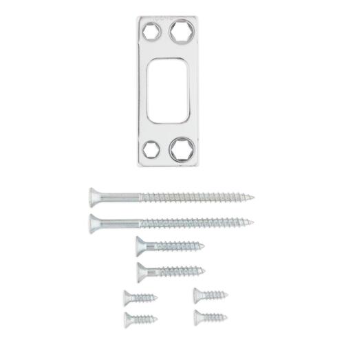 Square Corner Deadbolt Strike US26 Bright Chrome and US26D Satin Chrome Finish