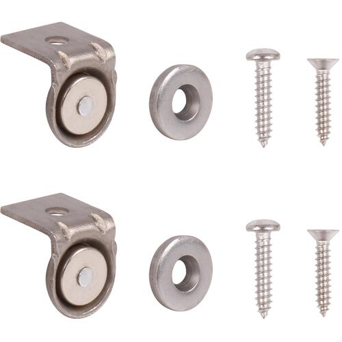 1/2" L-Bracket Magnetic Latch - pack of 2 - Stainless Steel