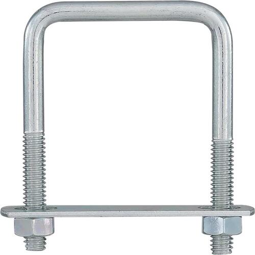 3" x 2" x 5/16" Square U Bolt - Zinc Plated