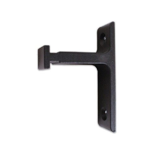 Custom Service Hardware QG.201.08 Long Track Bracket For Doors Up To 2-1/4" - Matte Black