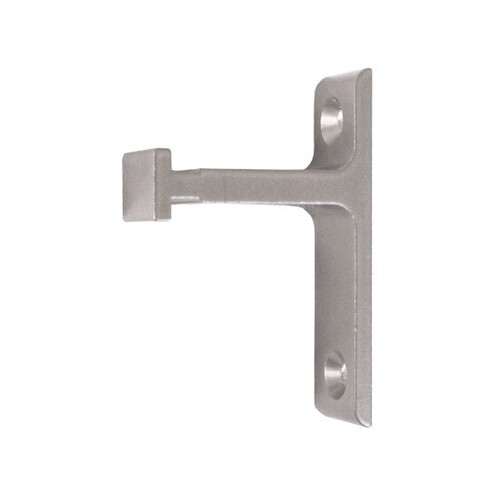 Custom Service Hardware QG.201.02 Long Track Bracket For Doors Up To 2-1/4" - Satin Nickel