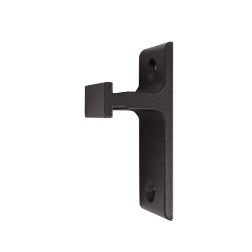 Custom Service Hardware QG.203.08 Short Track Bracket For Doors Up To 1-1/2" - Matte Black