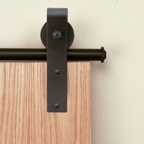 Custom Service Hardware QG.1300.HK.08-NR Hook Hardware Set with Long Brackets - Matte Black