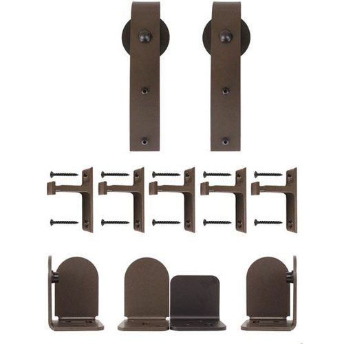 Custom Service Hardware QG.1300.HK.07-NR Hook Hardware Set with Long Brackets - Oil Rubbed Bronze