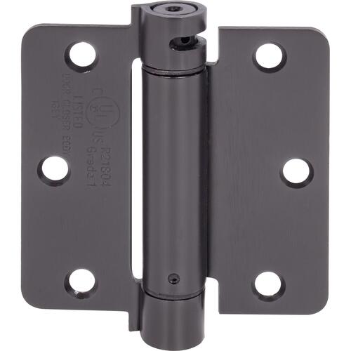 Stone Harbor Hardware S3514SP-10B 3-1/2" 1/4R Adjustable Spring Hinge - Oil-Rubbed Bronze