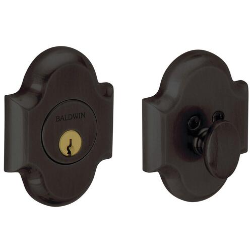 8252.102 Arched 1-Cyl Deadbolt - Oil-Rubbed Bronze