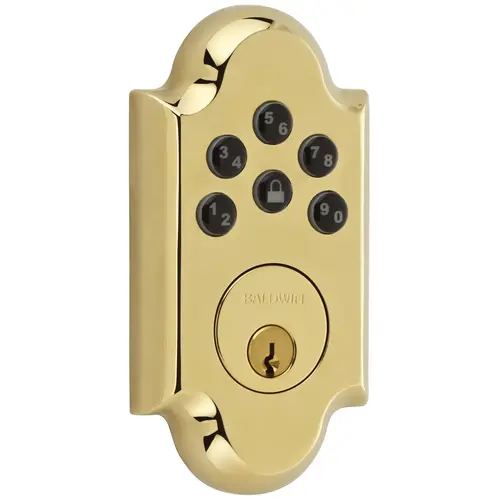 8252.003.AC1 Boulder Electronic Deadbolt - Polished Brass