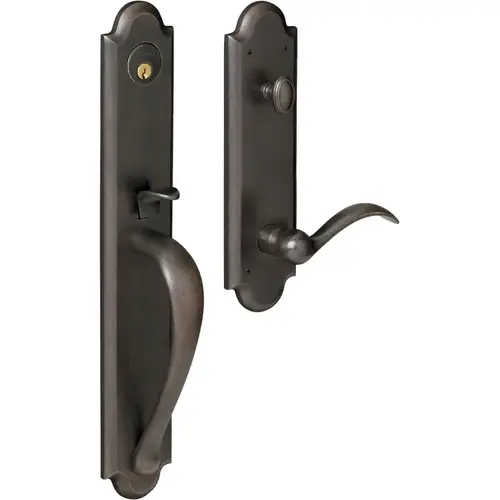 6402.102.LENT Boulder/Beavertail LH Full Handleset - Oil-Rubbed Bronze