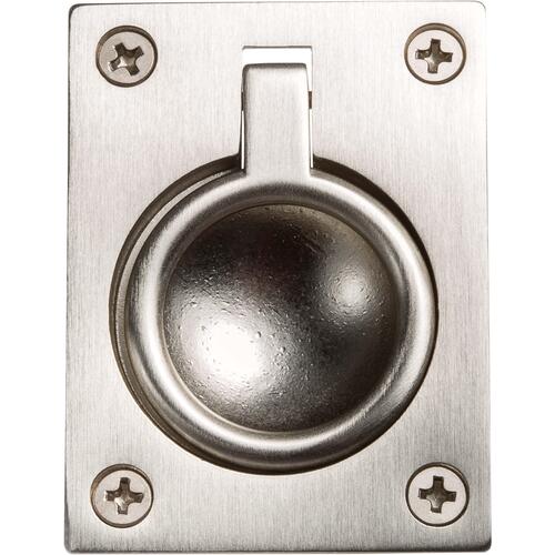 Flush Ring Pull Lifetime Satin Nickel Finish