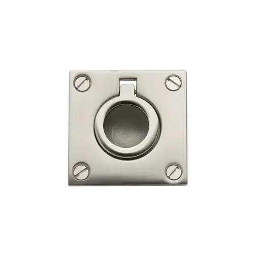 0393.056 1-5/8" x 1-5/8" Flush Ring Pull - Satin Nickel