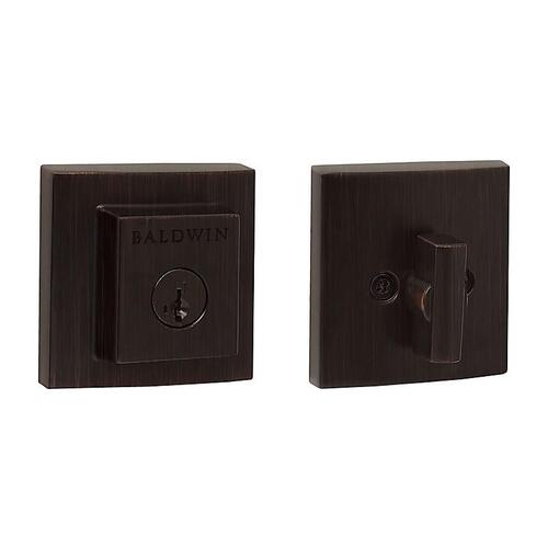 380 SDB 11P SMT RCAL RCS CP 1-Cyl Square Deadbolt - Venetian Bronze