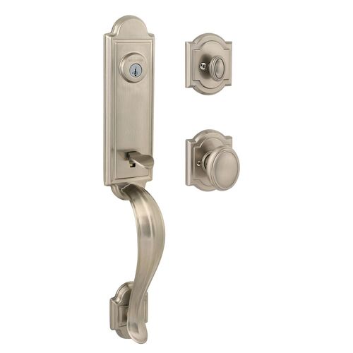 180AEHxCYK ARB 15 SMT RCAL RCS CP Avendale Handleset with Carnaby - Satin Nickel