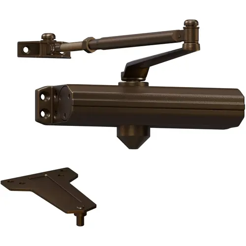 DCL2000.STD.LESS.RW/PA.695 Non-Hold Open Door Closer - Dark Bronze