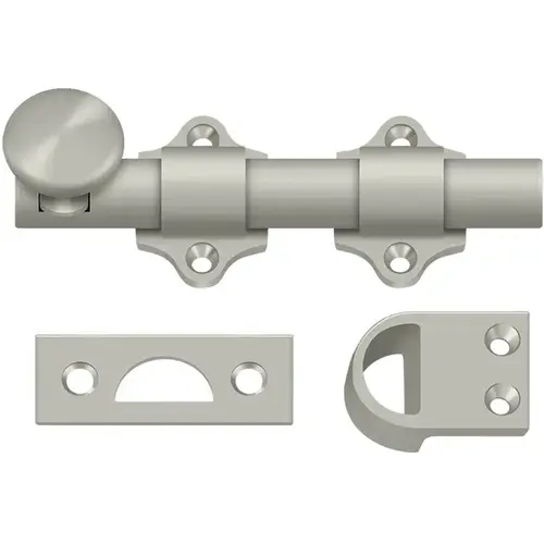 DDB425U15 4" Dutch Door Bolt - Satin Nickel