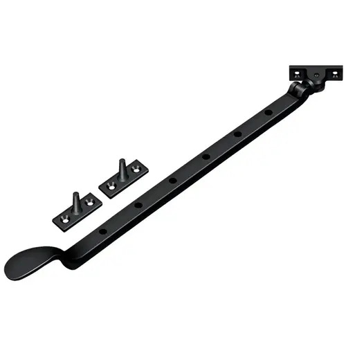 CSA13U19 13" Colonial Casement Stay Adjuster - Matte Black