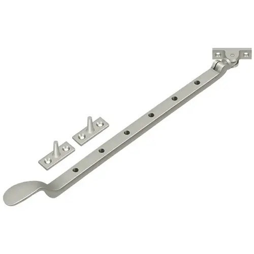 CSA13U15 13" Colonial Casement Stay Adjuster - Satin Nickel