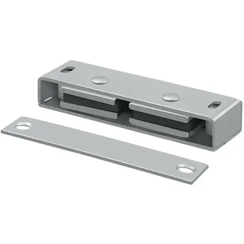 MC326 Magnetic Catch 3-1/8" x 1" x 9/16" - Satin Stainless Steel