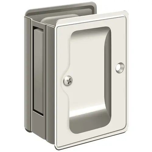 SDPA325U14 Tall Heavy-Duty Passage Pocket Door Lock - Polished Nickel