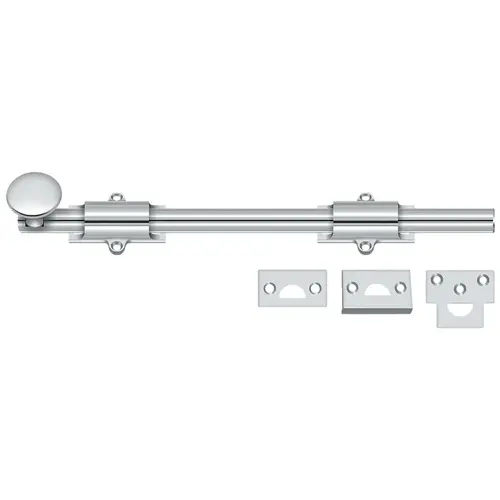 12SB26 12" Surface Bolt - Polished Chrome