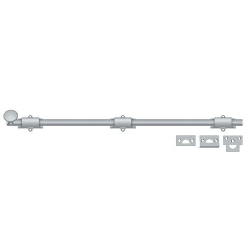 24SB26D 24" Heavy-Duty Surface Bolt - Satin Chrome