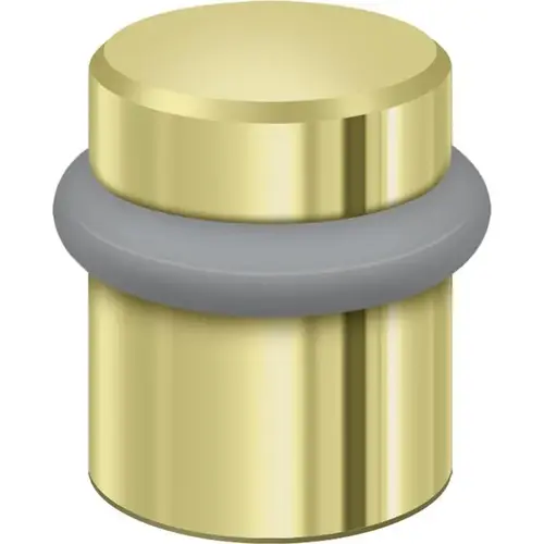 UFB4505U3 1-1/2" Round Floor Bumper - Polished Brass