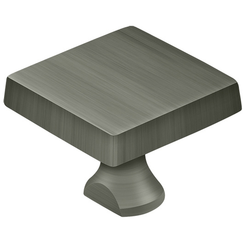 KBSU15A 1-1/8" Square Knob for Surface Bolt - Antique Nickel