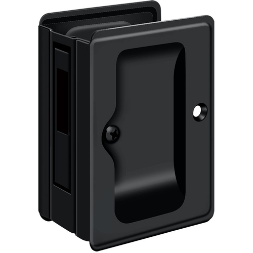 Deltana SDAR325U19 SDAR325U19 Tall Passage Pocket Lock for Converging Doors - Matte Black