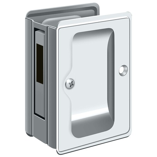 SDAR325U26 Tall Passage Pocket Lock for Converging Doors - Polished Chrome