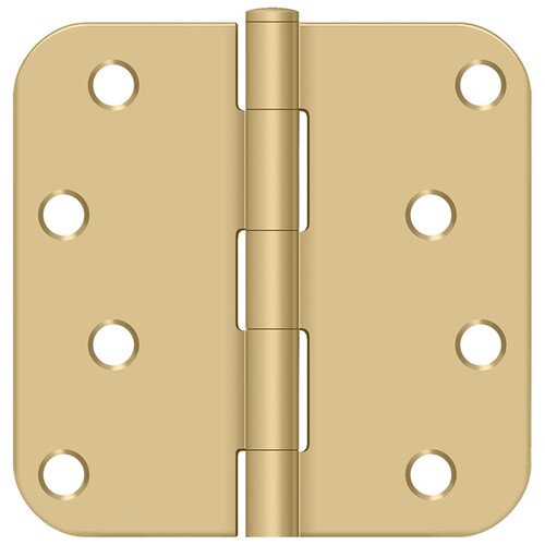 S44R54 4" 5/8R Standard Hinge - Pair - Satin Brass - 2 per pack x50 packs