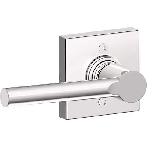 Broadway Lever with Collins Rose Half Dummy Lock Bright Chrome Finish