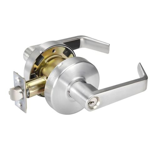 Yale Commercial AU4605LN626SCHC Storeroom Augusta Lever Grade 2 Cylindrical Lock with Schlage C Keyway Satin Chrome Finish