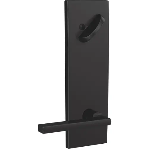 Custom Latitude Lever with Century Escutcheon Interior Active Trim with 16680 Latch and 10269 Strike Matte Black Finish