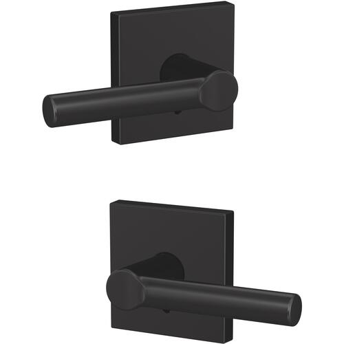 Broadway Lever with Collins Rose Non Turning Dummy Lock Matte Black Finish