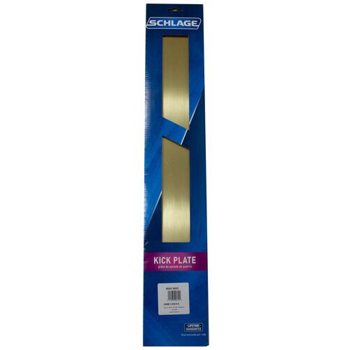 C8400B3 6" x 30" Kick Plate - Polished Brass