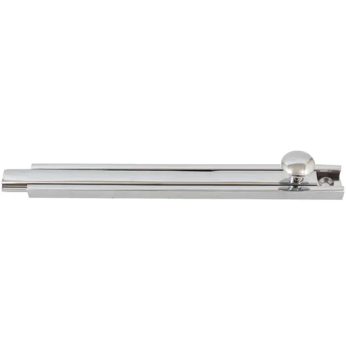 40B26 6" Light-Duty Surface Bolt - Polished Chrome