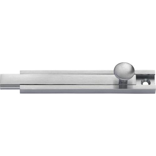 40B26D 4" Light-Duty Surface Bolt - Satin Chrome