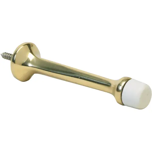 60A3 3-3/4" Door Stop - Polished Brass