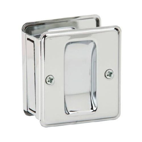 990B26 Pocket Door Lock Passage - Polished Chrome